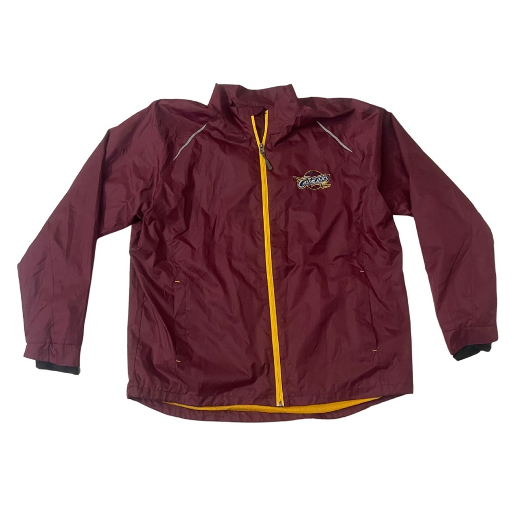 Men’s Cleveland Cavaliers Maroon Jacket lightweight Windbreaker size 2XL